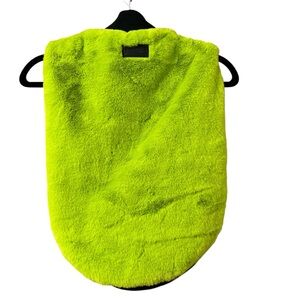 NEW Apparis Faux Fur Green Dog‎ Vest Large